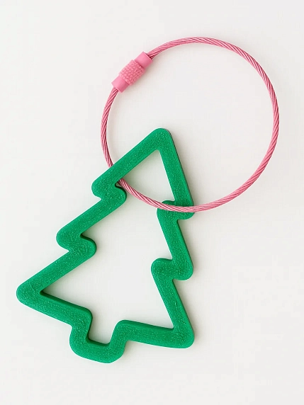 Брелок, обвес на сумку DARI DARI «Ёлочка», зелёный, 6 см, фото 1.