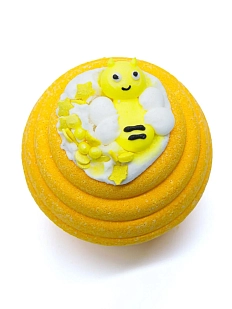 Бомбочка для ванны Boom Shop «Bee Happy», желтая