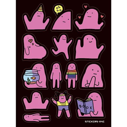 Стикерпак «Blobby», фото 1.