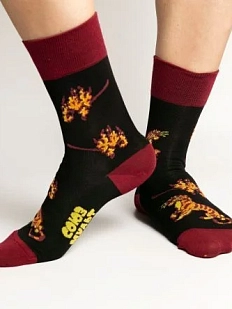 Носки «Коварный Шер-хан», р-р 38-41, чёрные