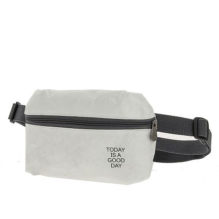 Поясная сумка Ranzel Bags «Dirox White», тайвек, белая, фото 1.
