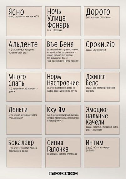 Стикерпак «Word», фото 1.