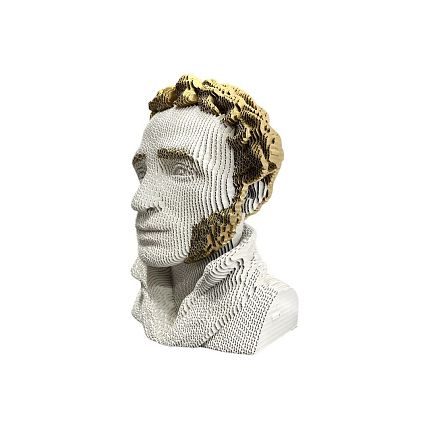 Собранный картонный бюст 3D «Пушкин», фото 3.