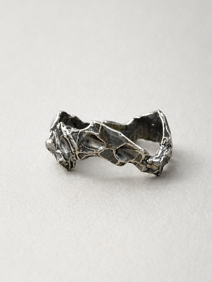 Кольцо из нейзильбера «Излом», фото 1.