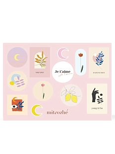 Набор наклеек Mitrozhe «Луна», А5