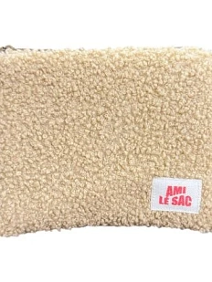 Мини-кошелёк ручной работы АМИ (Ami lé sac), коричневый, барашек