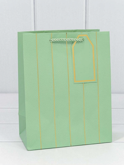 Пакет подарочный «Полосы», 18х23 см, фото 4.