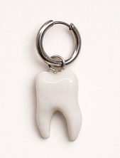 Моносерьга Pet Polly Pocket «Зубик», полимерная глина