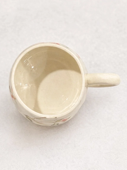 Кружка ручной работы НАДО ЖЕ с росписью «Зайка и зайчонок», белая, керамика, 300 мл, фото 4.