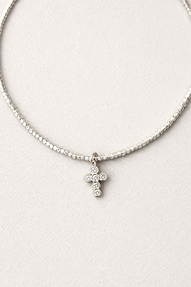 Чокер из блестящего гематита с подвеской Migette, в ассортименте, фото 6.