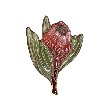 Брошь ручной работы «Протея», Partala ceramics, фото 2.
