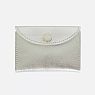Cкладной кошелёк визитница ручной работы, Kokosina bags, натуральная кожа, серебряный, превью фото 1