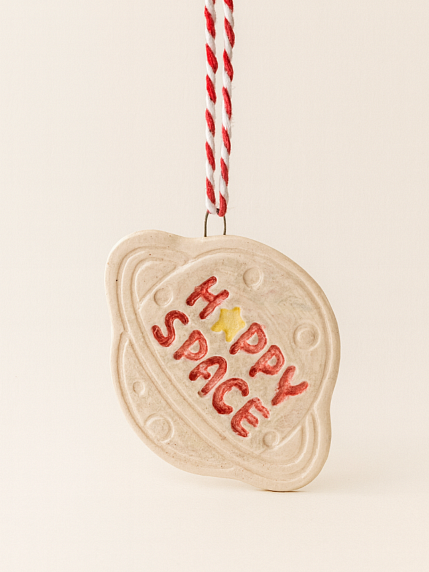 Игрушка на ёлку «Планета», керамика, фото 1.