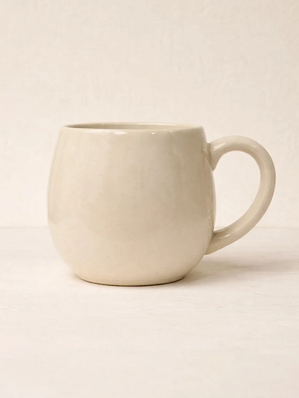 Кружка ручной работы НАДО ЖЕ с подвеской сердечком и росписью «Выдра», белая, керамика, 250 мл, фото 3.