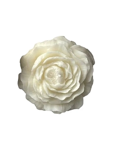 Свеча «Пион белый», большая