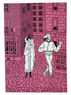 Картхолдер Валя Карнавалова «Розовый переулок», розовый, двусторонний, ПВХ