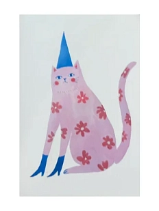 Блокнот «Котик в сапожках», А6, бежевый