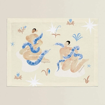 Набор из двух салфеток «Девочки», фото 2.