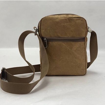 Сумка Ranzel Bags «Bender Kraft», крафт, тайвек, бежевая, фото 2.