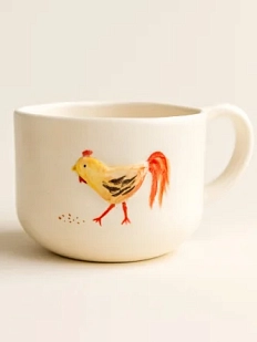 Кружка ручной работы DARI DARI «Петушок», керамика, 350 мл