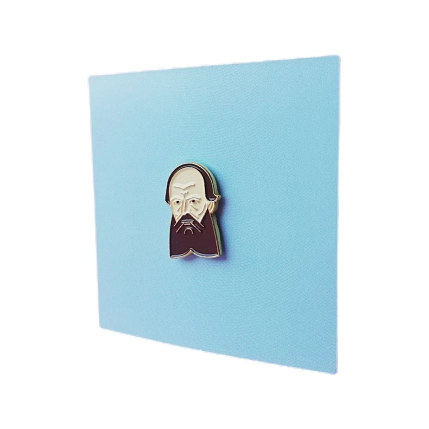 Металлический значок Heart of Moscow «Достоевский» серия Петербург, фото 2.