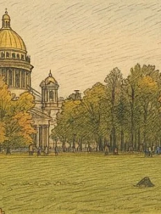 Обложка на студенческий билет DARI DARI «Осенний Исаакий», экокожа