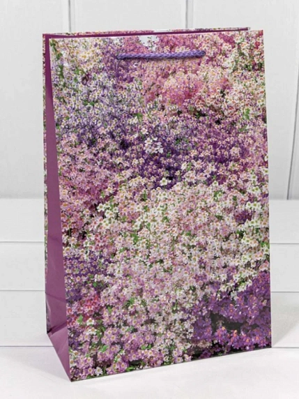Пакет подарочный «Цветы», 20х30 см, фото 2.