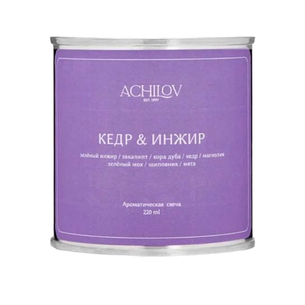 Свеча ароматическая «Кедр & Инжир», фото 1.