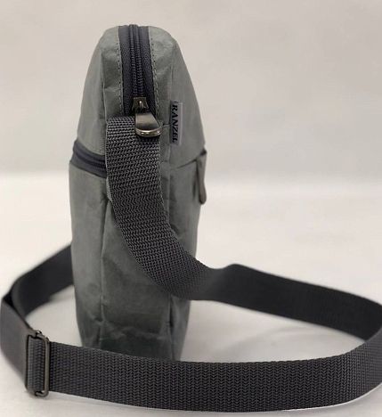 Сумка Ranzel Bags «Bender Gray», тайвек, серая, фото 3.