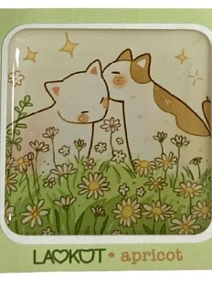 3Д Стикер на телефон Лавкот «Котики в ромашках», объёмный