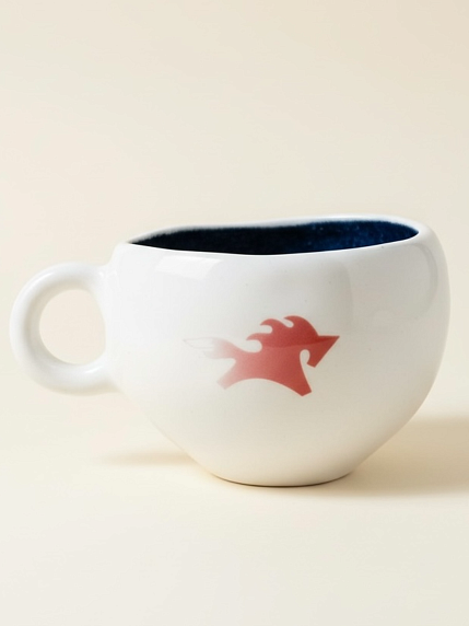 Кружка ручной работы Мастерская Виктории Нор «Лошадка розовая», керамика, 180 мл, фото 1.