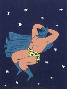 Открытка Валя Карнавалова «Бэтмен», А6, односторонняя