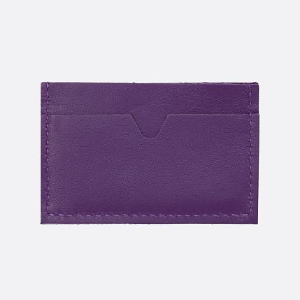Визитница ручной работы, Kokosina bags, натуральная кожа, фиалковый, фото 2.