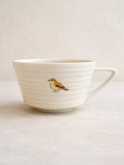 Чашка для чая ручной работы Мадам де Тюль с фигуркой внутри Лиса с домиком, фарфор, 250 мл, фото 4.