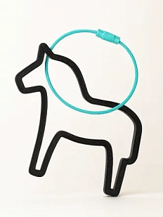 Брелок, обвес на сумку DARI DARI «Лошадка», чёрный, 7 см