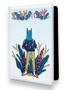 Обложка на паспорт Валя Карнавалова «Модный зверь», ПВХ