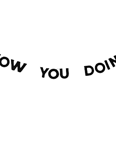 Гирлянда «HOW YOU DOIN'?»