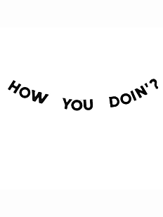 Гирлянда «HOW YOU DOIN'?»