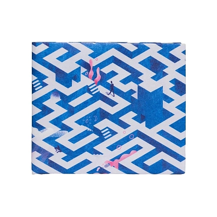 Кошелёк New Wallet «New Labyrinth», синий, фото 1.