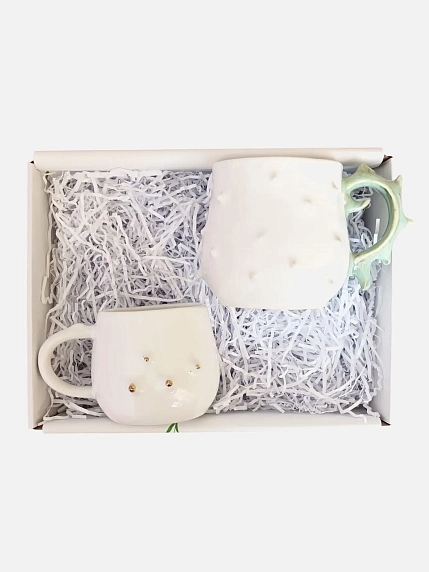 Подарочный набор с кружками с шипами №1, фото 1.