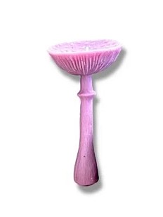 Свеча «Гриб Мухомор перезрелый» розового цвета