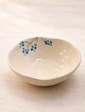 Пиала ручной работы Верба керамика «Незабудки» № 2, керамика, 9 см