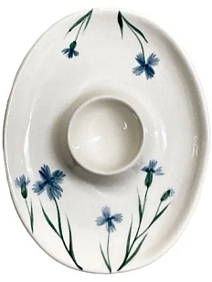 Пашотница для яиц Верба керамика ручной работы «Васильки», керамика