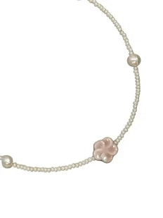 Чокер ручной работы с подвеской ‭«Розовый цветок»