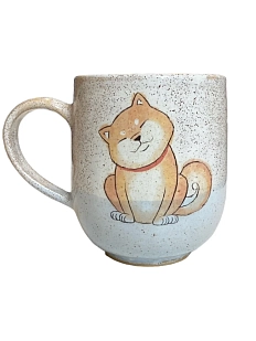 Кружка ручной работы Керемет «Сиба-ину», голубая, керамика, 400 мл