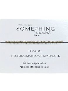 Браслет Long «Гематит», золотистый