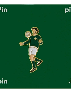 Металлический значок Heart of Moscow «Футболист. Ирландия» серия World XI