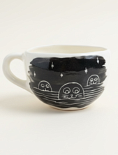 Кружка ручной работы «Нерпа», белая, керамика, 350мл