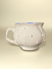 Кружка с шипами Быкова керамика «Цветок синий», 350 мл, керамика