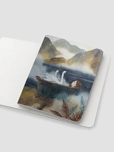 Тетрадь «Безмятежность», иллюстратор Анна Спешилова, А5, 40 листов, синий